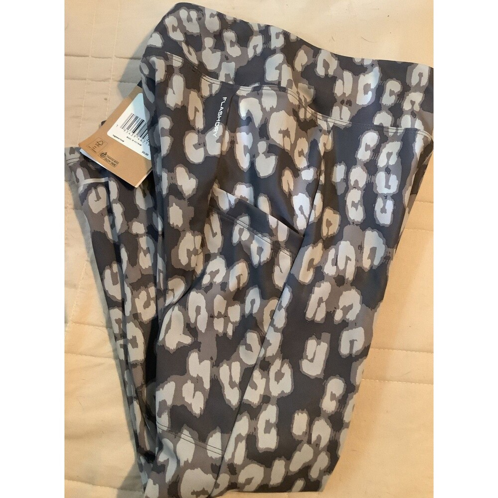 The North Face Girls Leopard Print On Mountain Tights Size S (7-8)